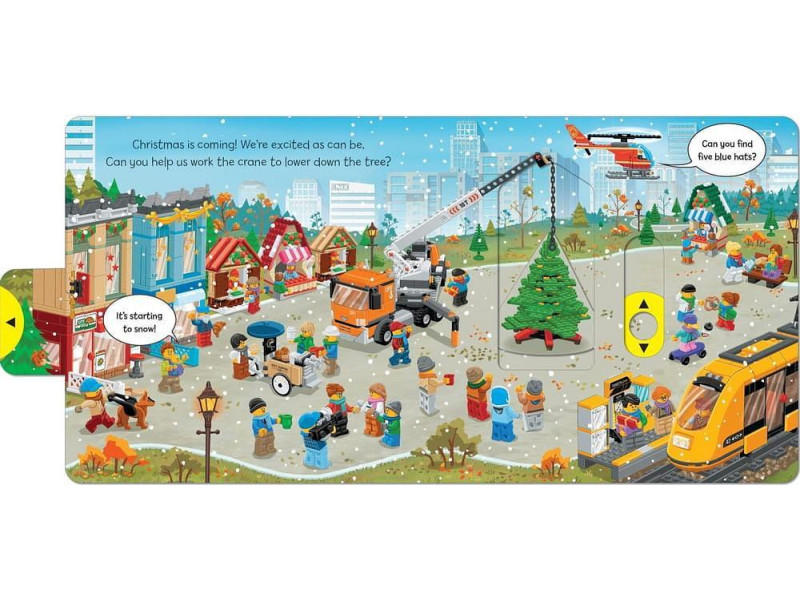 LEGO® City Merry Christmas: A Push, Pull and Slide Book