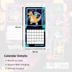 Official Pokemon Square Calendar 2025 (英國直送)