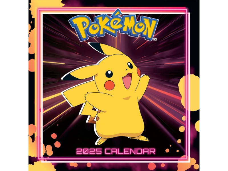 Official Pokemon Square Calendar 2025 (英國直送)