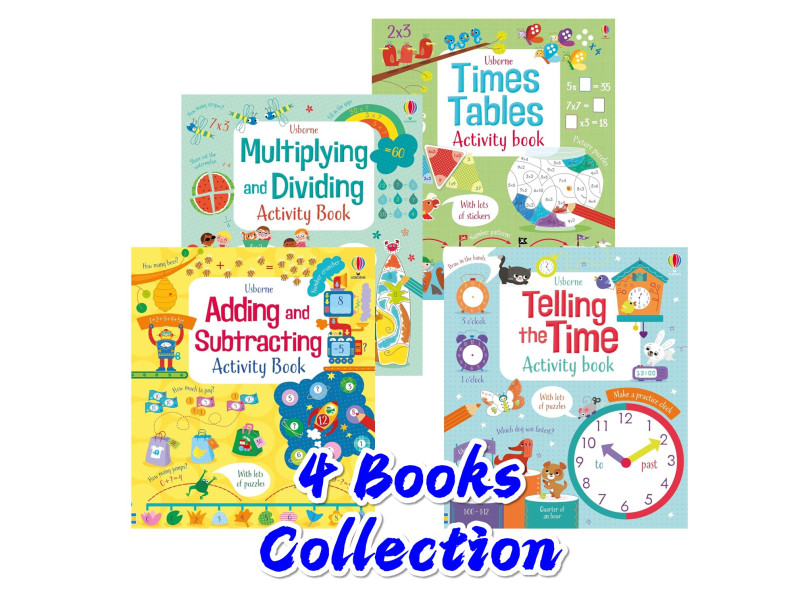 Usborne Maths Activity Collection (4 Books)