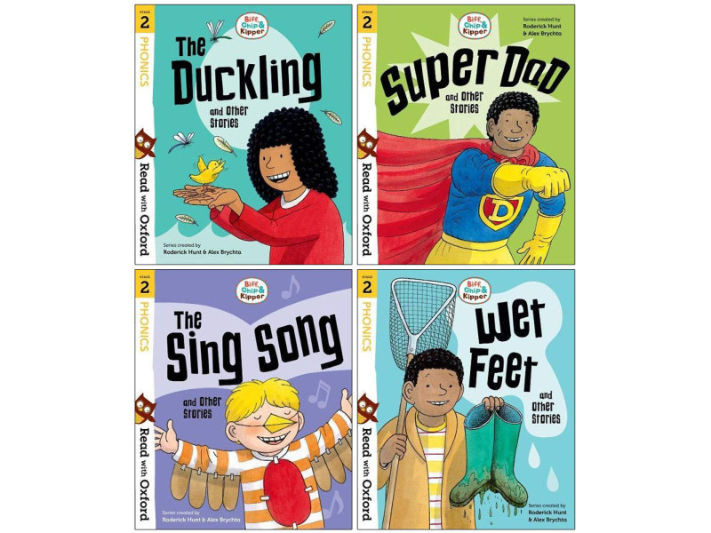 Read with Oxford Stage 2: Biff, Chip and Kipper Collection (4 Books)